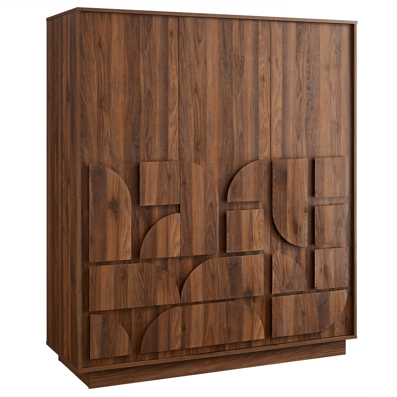 Kavix Wardrobe Closet, Walnut