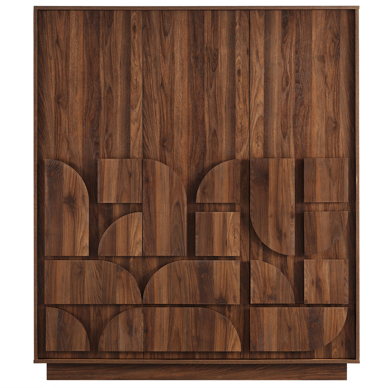 Kavix Wardrobe Closet, Walnut
