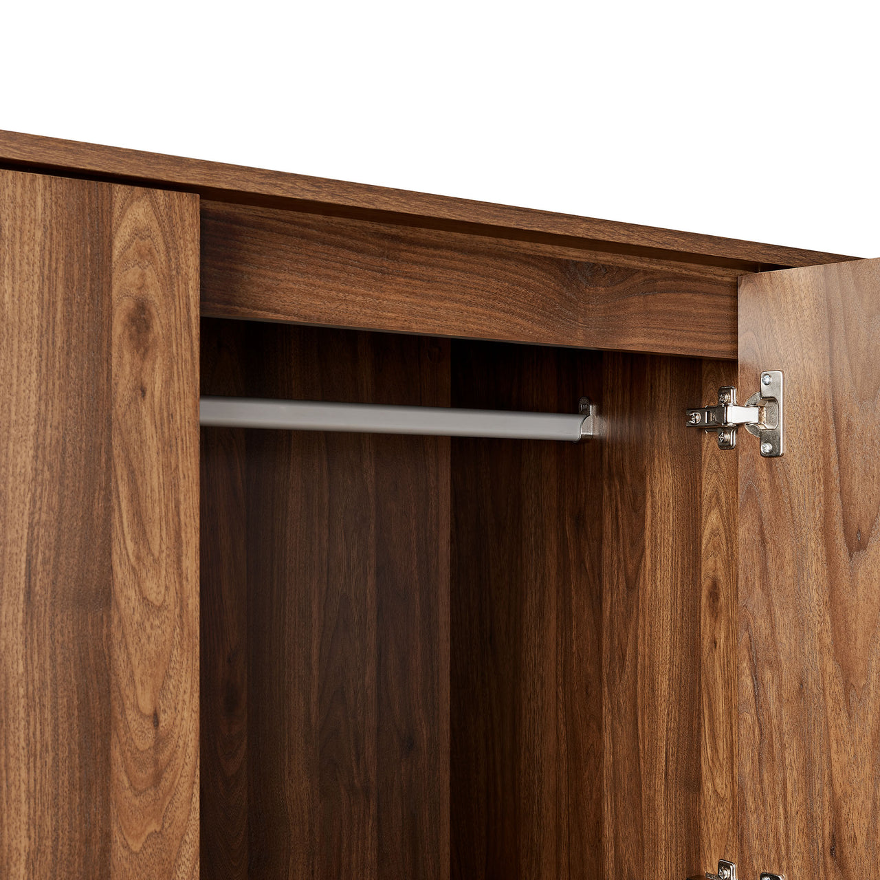 Kavix Wardrobe Closet, Walnut