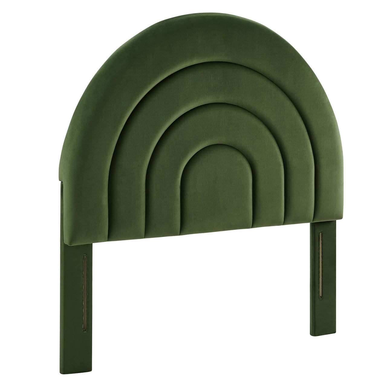 Firmament Upholstered Velvet Twin Headboard, Basil