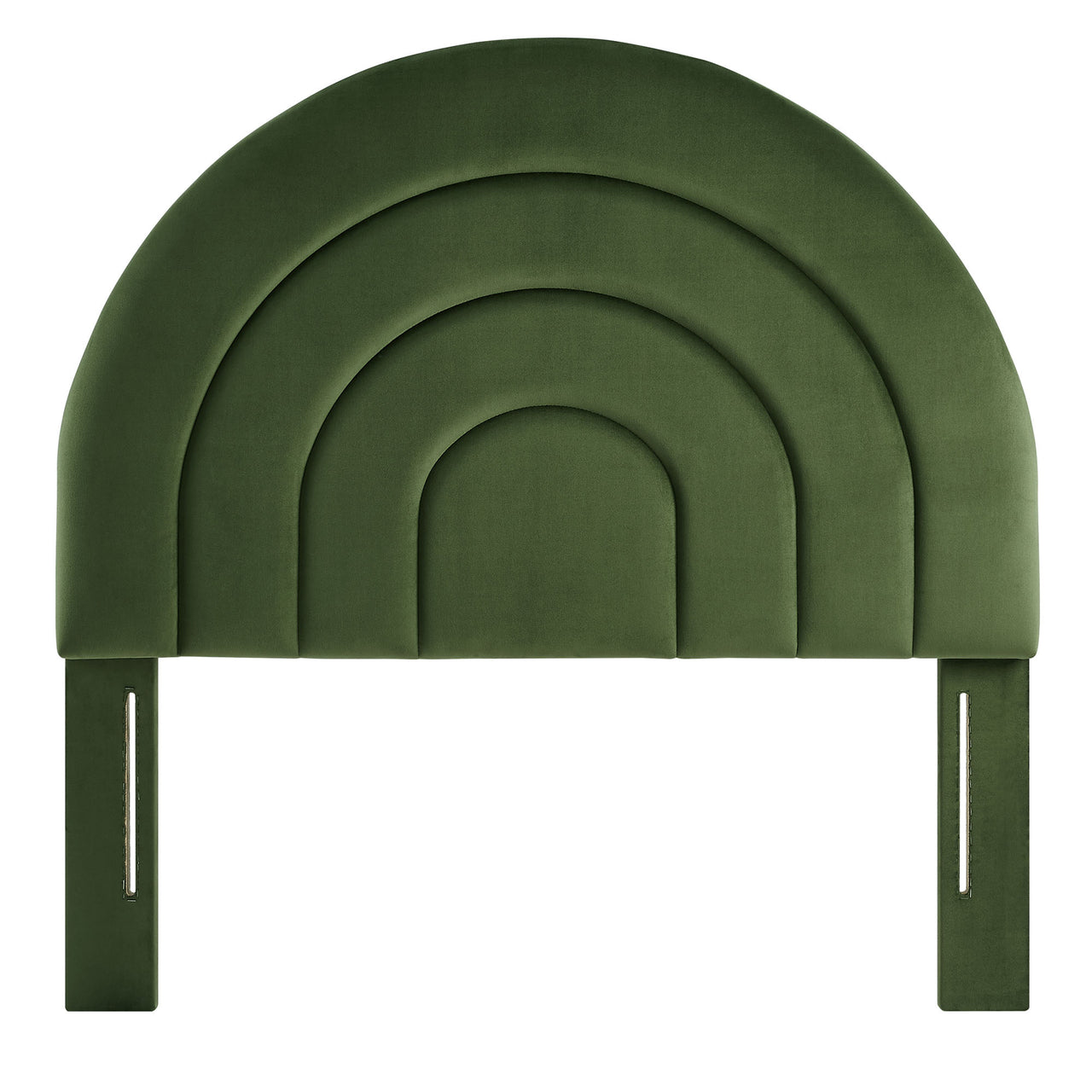 Firmament Upholstered Velvet Twin Headboard, Basil