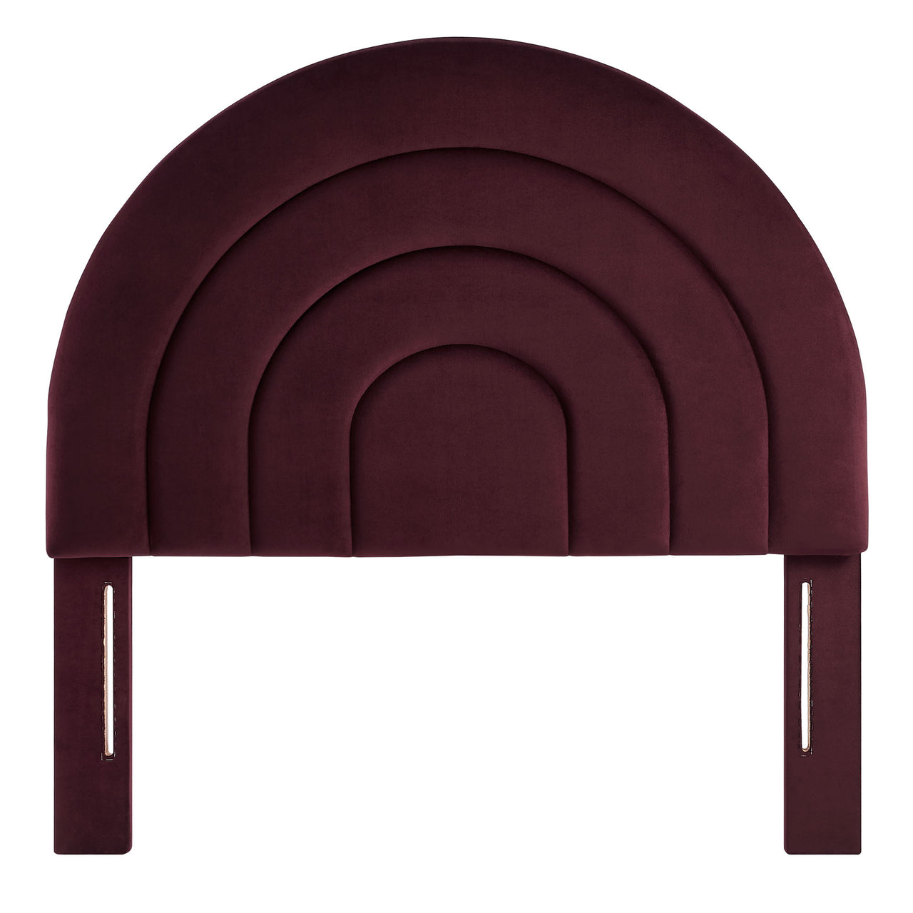 Firmament Upholstered Velvet Twin Headboard, Wine