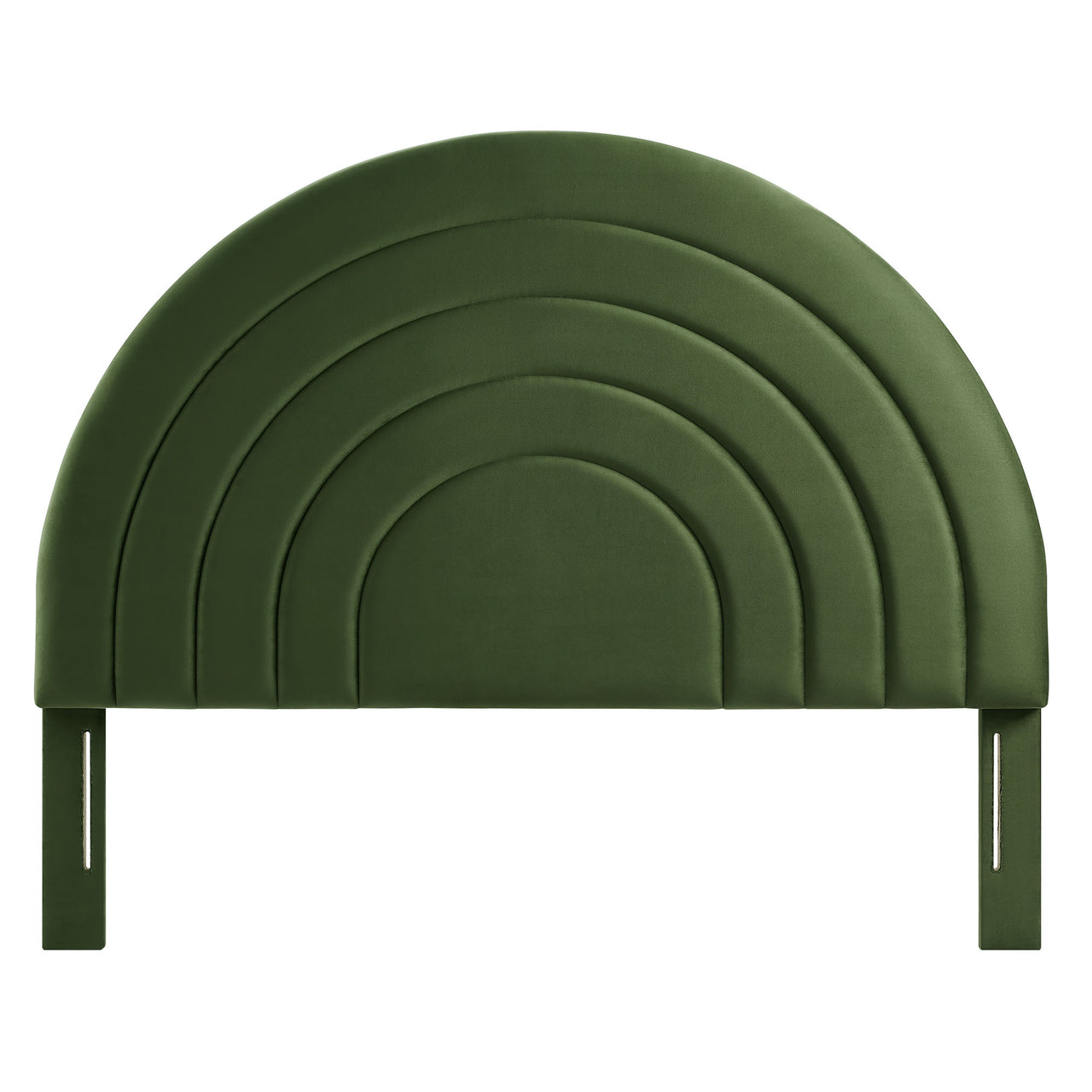 Firmament Upholstered Velvet Full Headboard, Basil