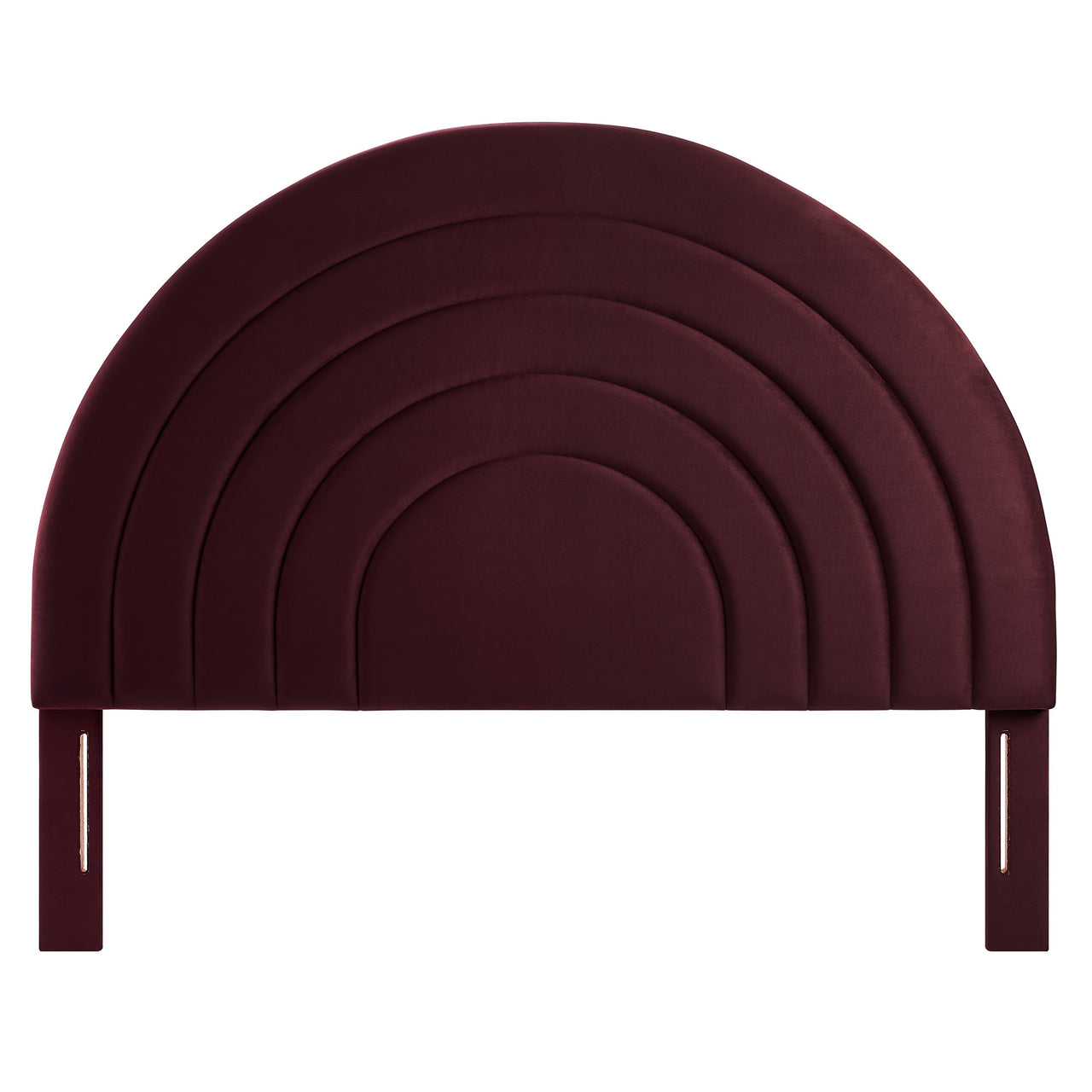 Firmament Upholstered Velvet Full Headboard, Wine