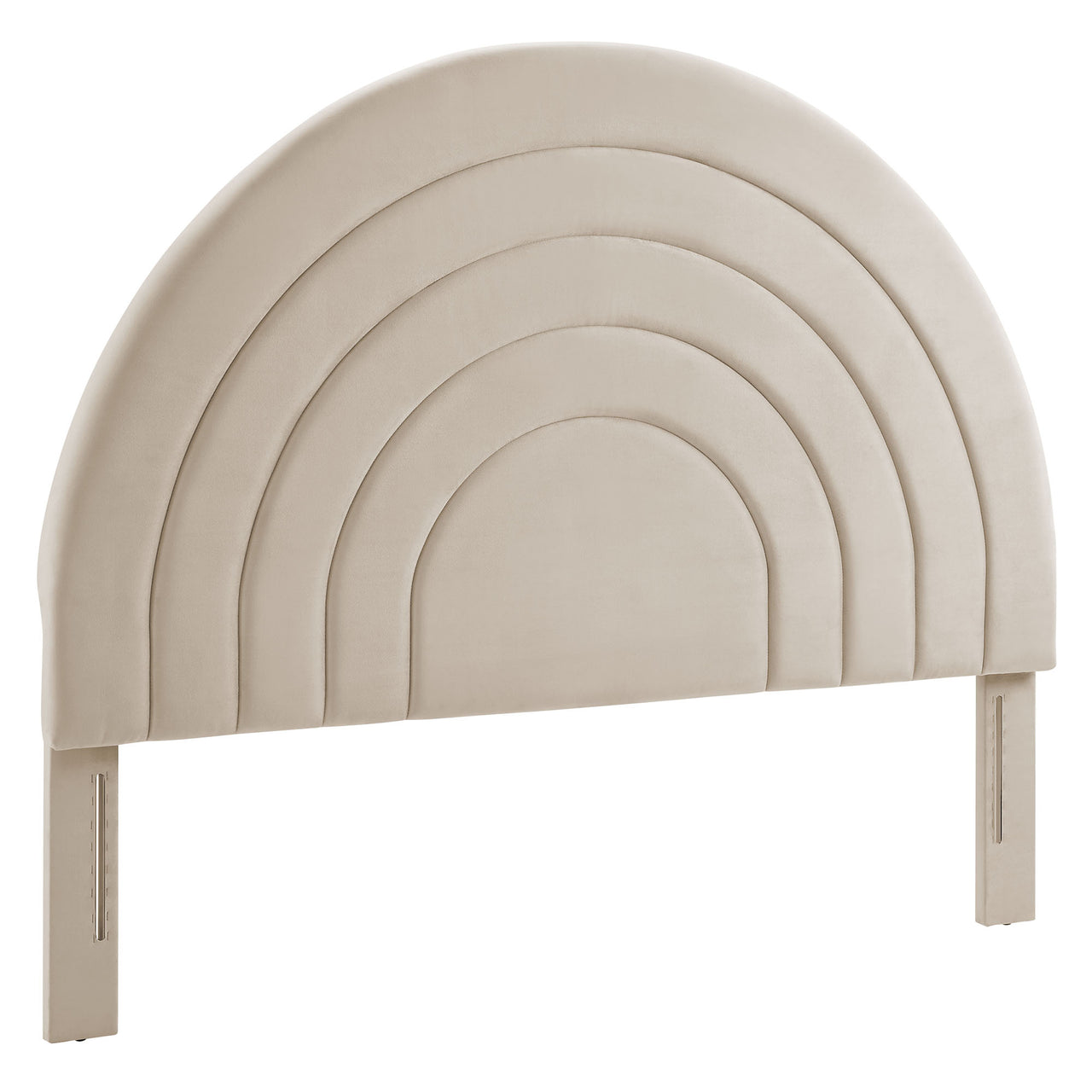 Firmament Upholstered Velvet King Headboard, Almond