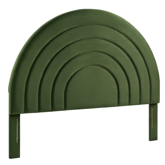 Firmament Upholstered Velvet King Headboard, Basil