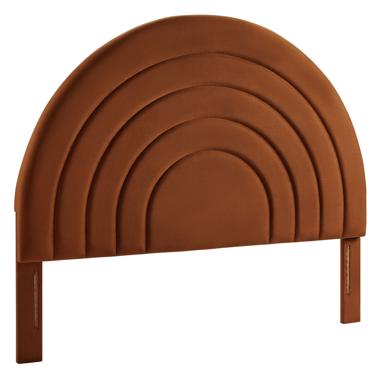 Firmament Upholstered Velvet King Headboard, Terracotta