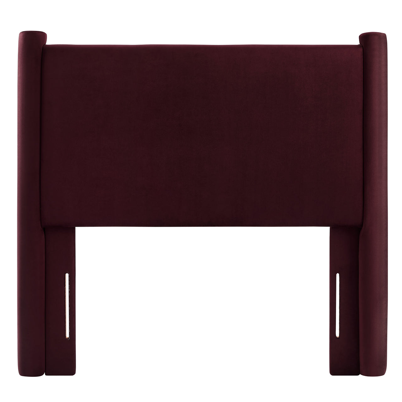 Rafael Upholstered Velvet Twin Headboard, Wine