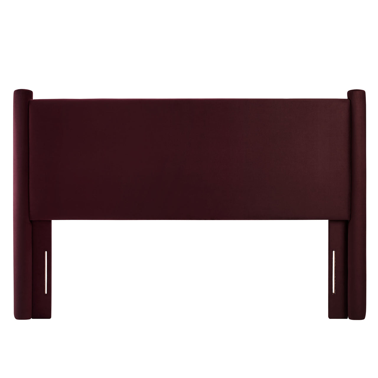 Rafael Upholstered Velvet Full Headboard, Wine