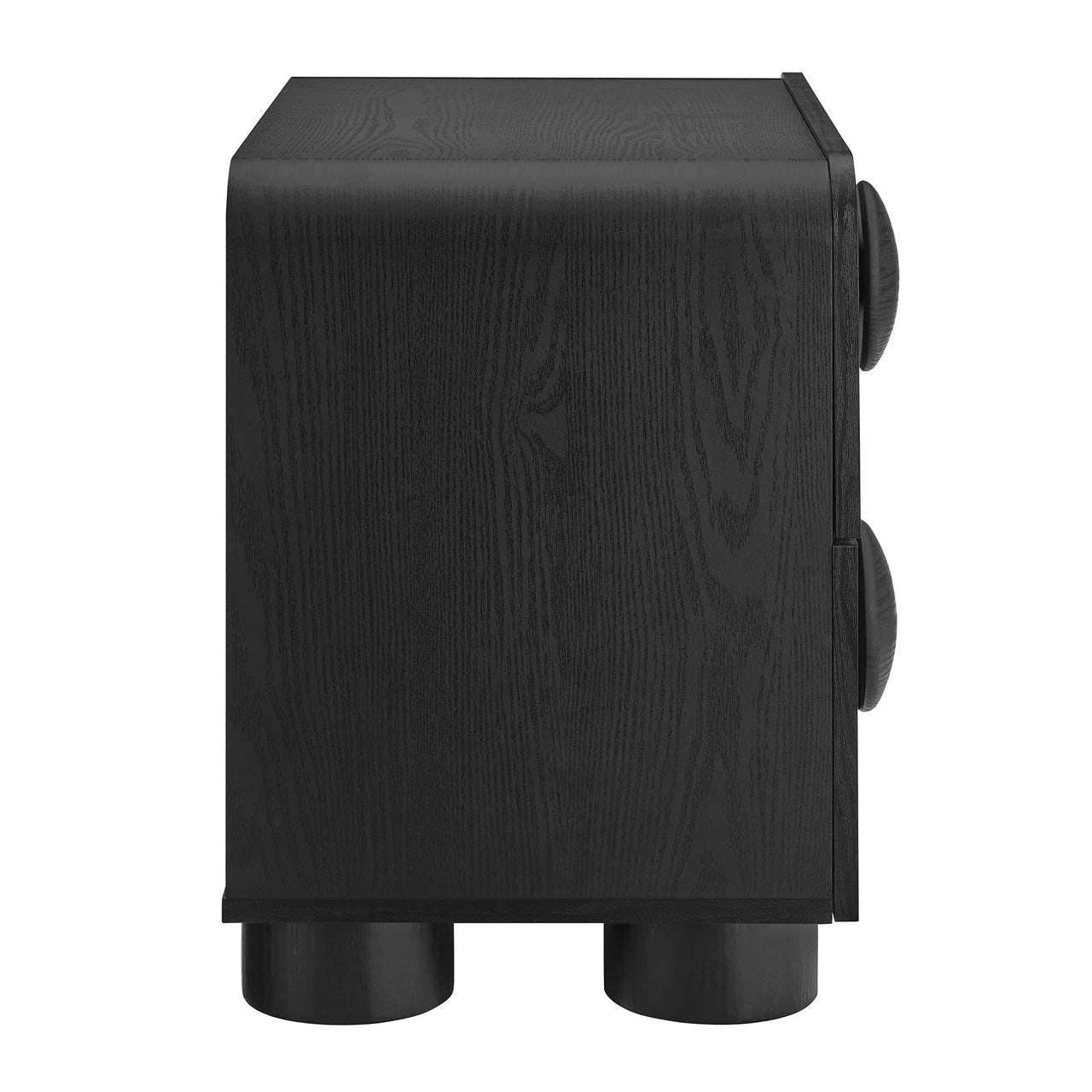 Button Nightstand, Black