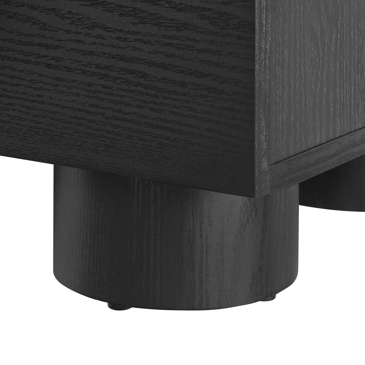 Button Nightstand, Black