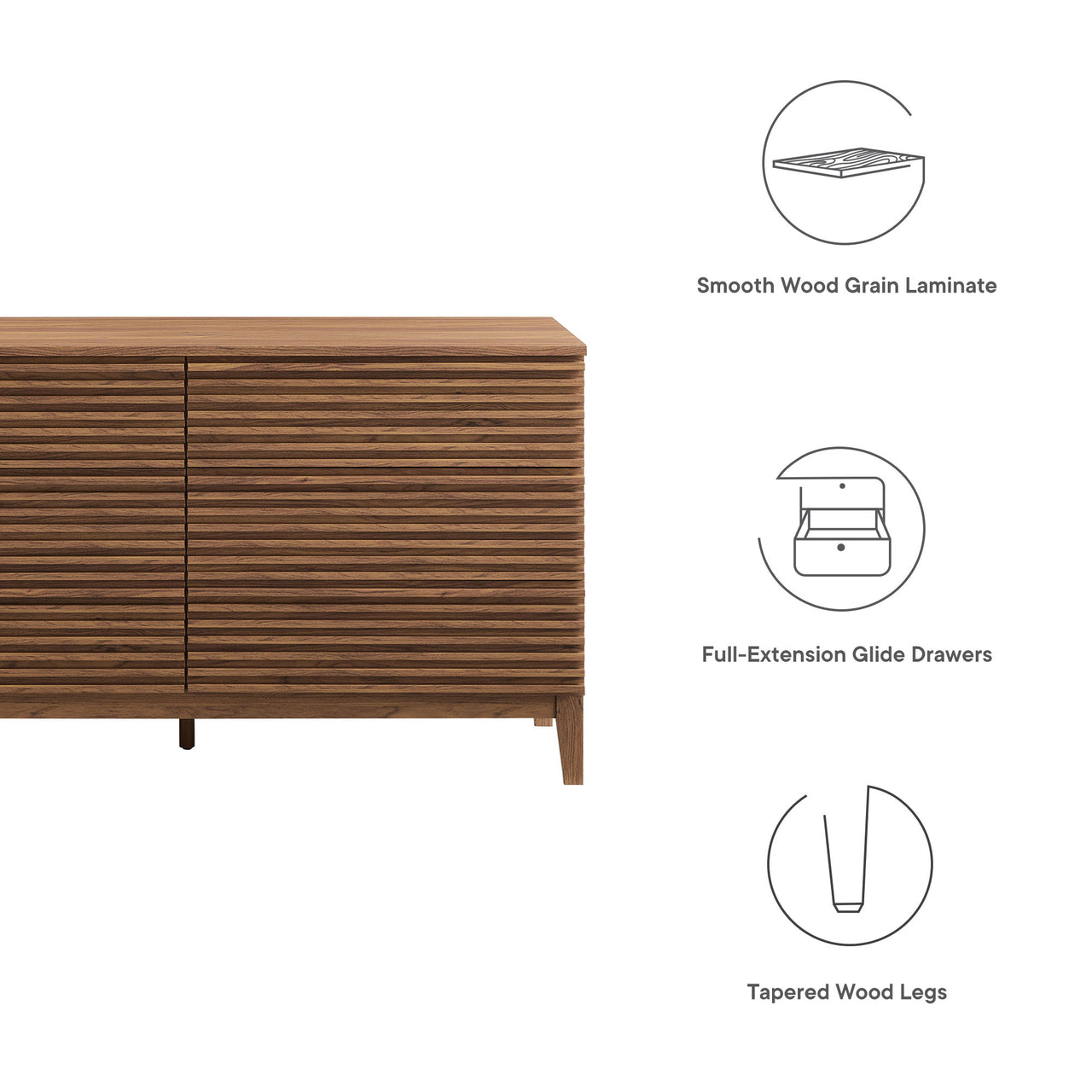 Ventra Dresser, Large, Walnut