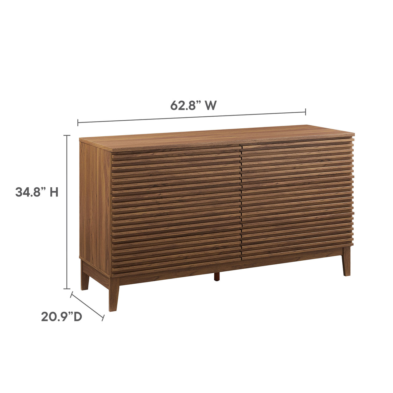 Ventra Dresser, Large, Walnut