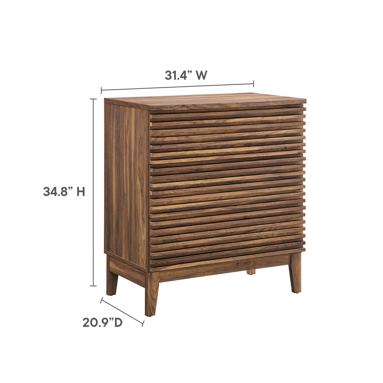Ventra Chest, Small, Walnut