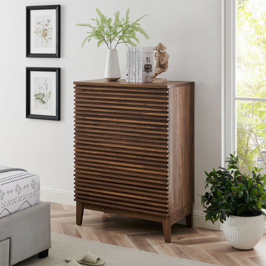Render 4-Drawer Chest, Walnut