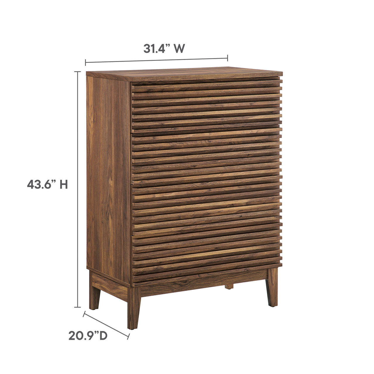 Ventra Chest, Medium, Walnut