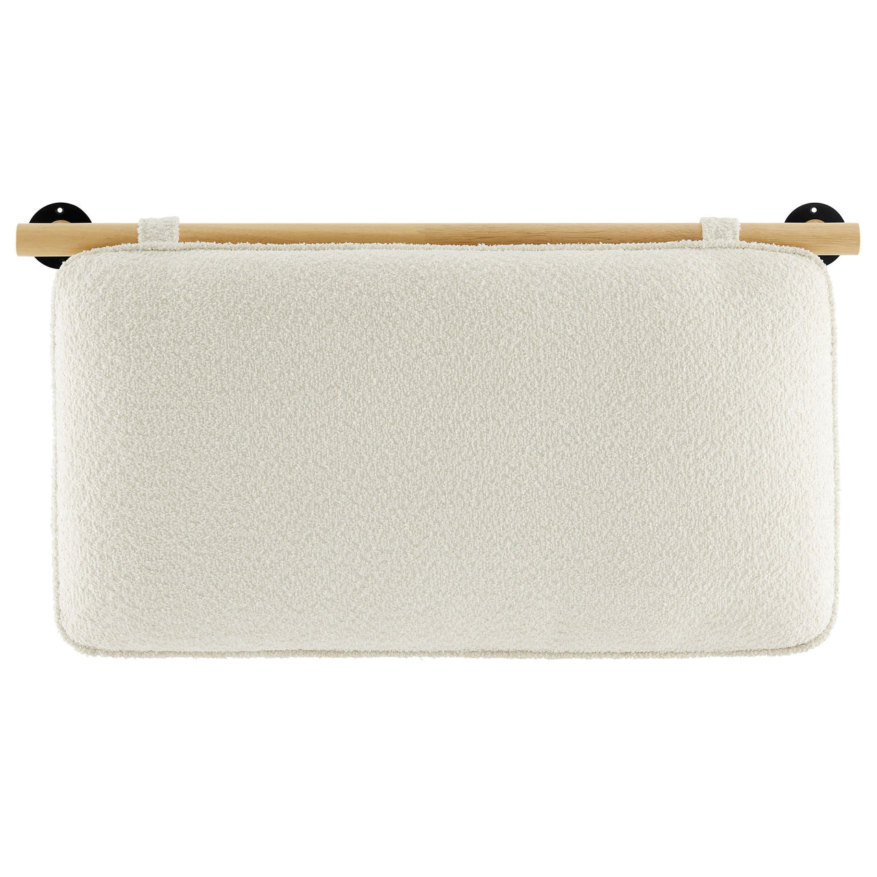 Counting Sheep Twin Headboard, Cream & Natural Wood