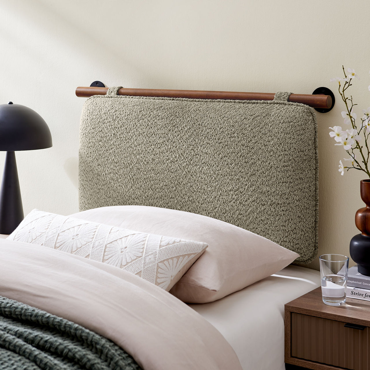 Counting Sheep Twin Headboard, Oat & Walnut