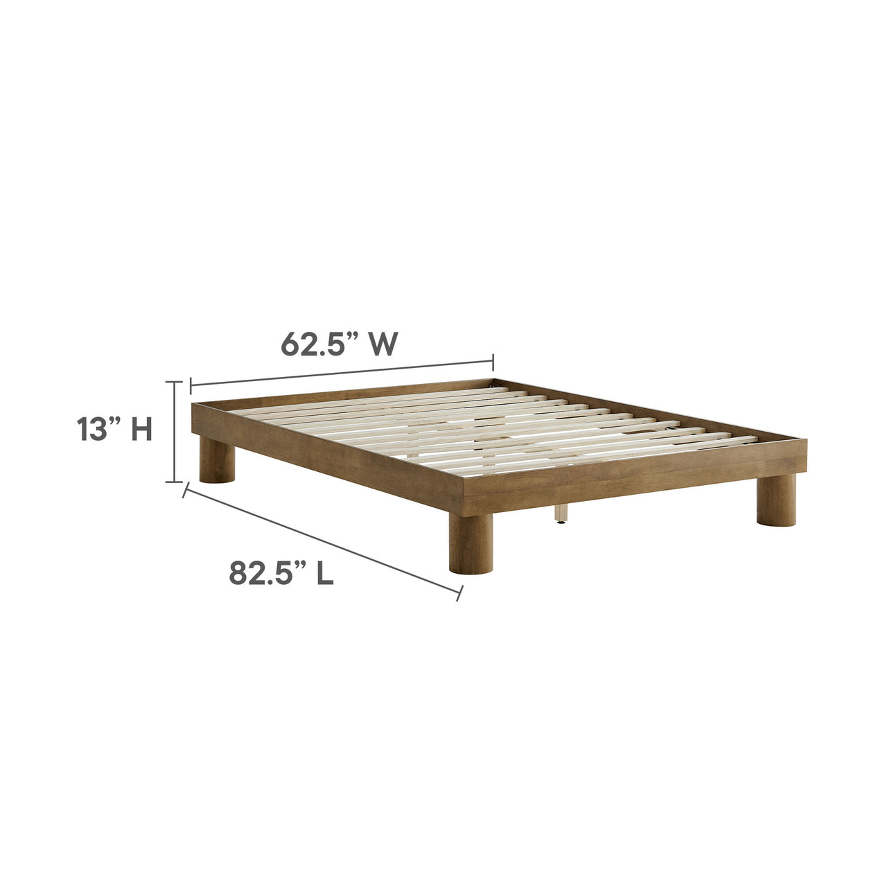 Boscage Queen Platform Bed, Oak