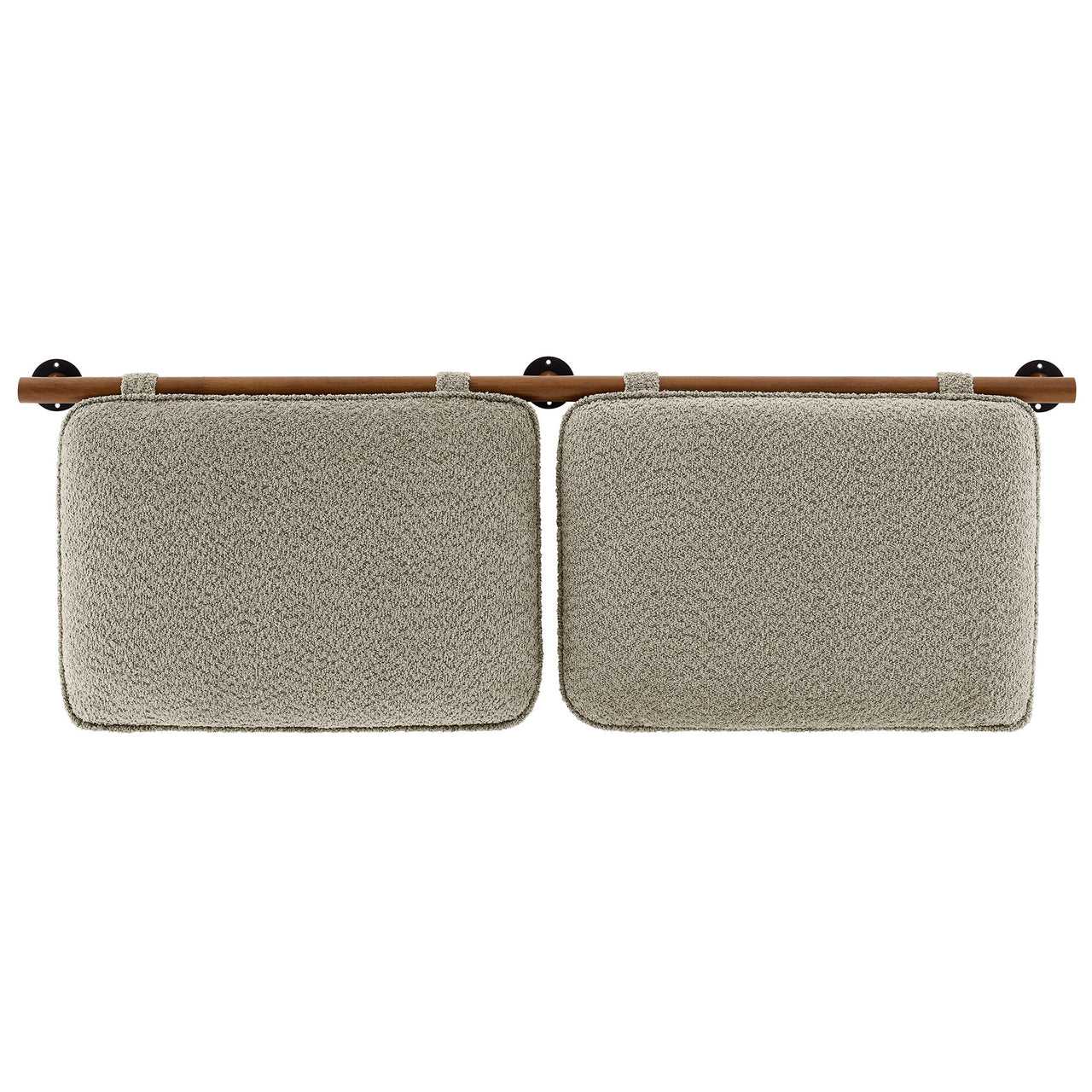 Counting Sheep Queen Headboard, Oatmeal & Walnut