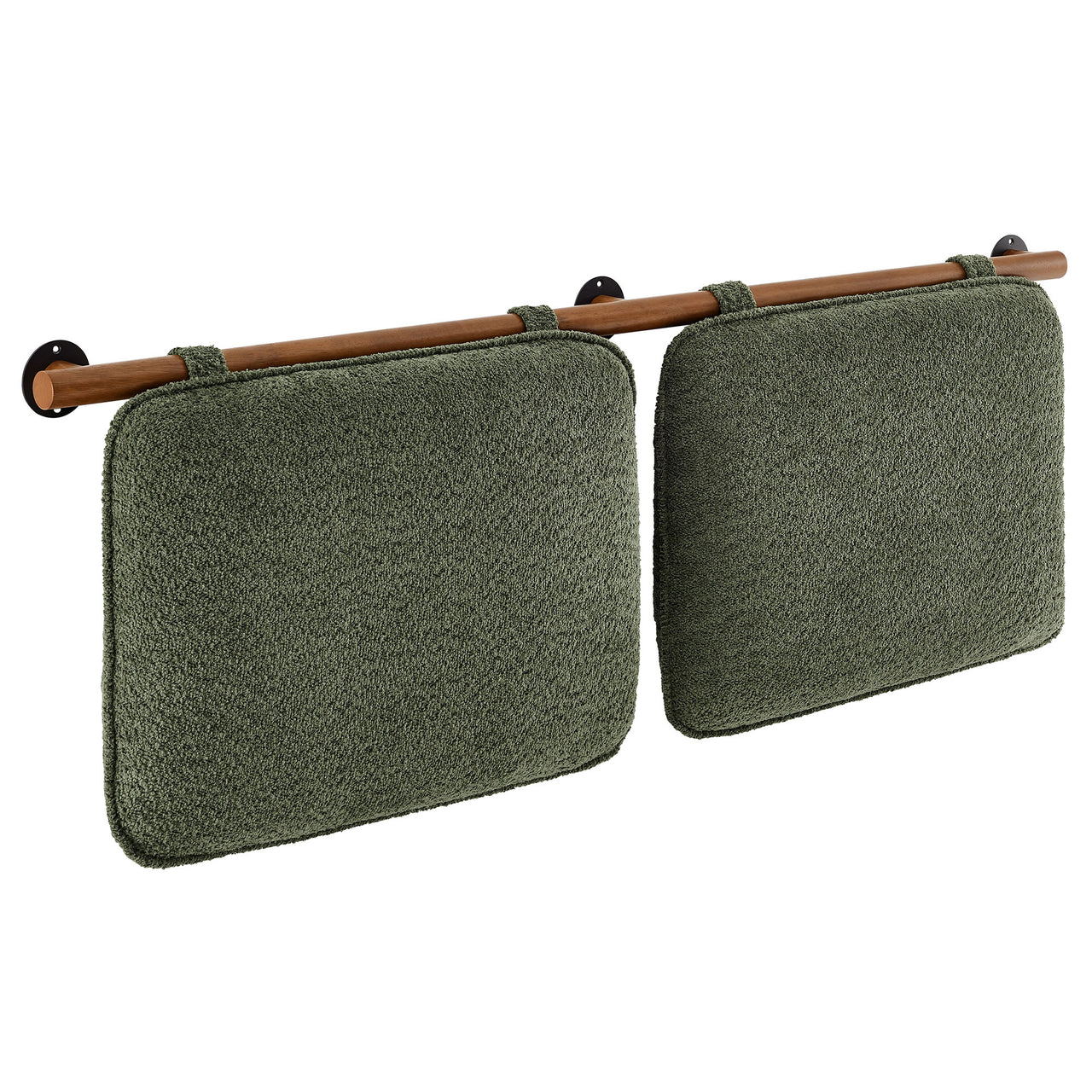 Counting Sheep Queen Headboard, Sage & Walnut