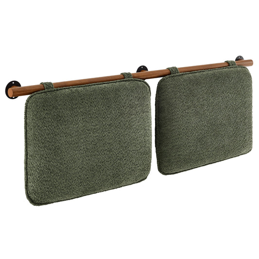 Counting Sheep Queen Headboard, Sage & Walnut