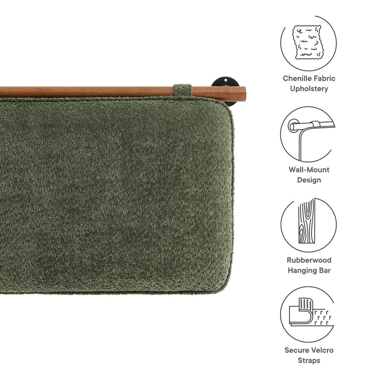 Counting Sheep King Headboard, Sage & Walnut