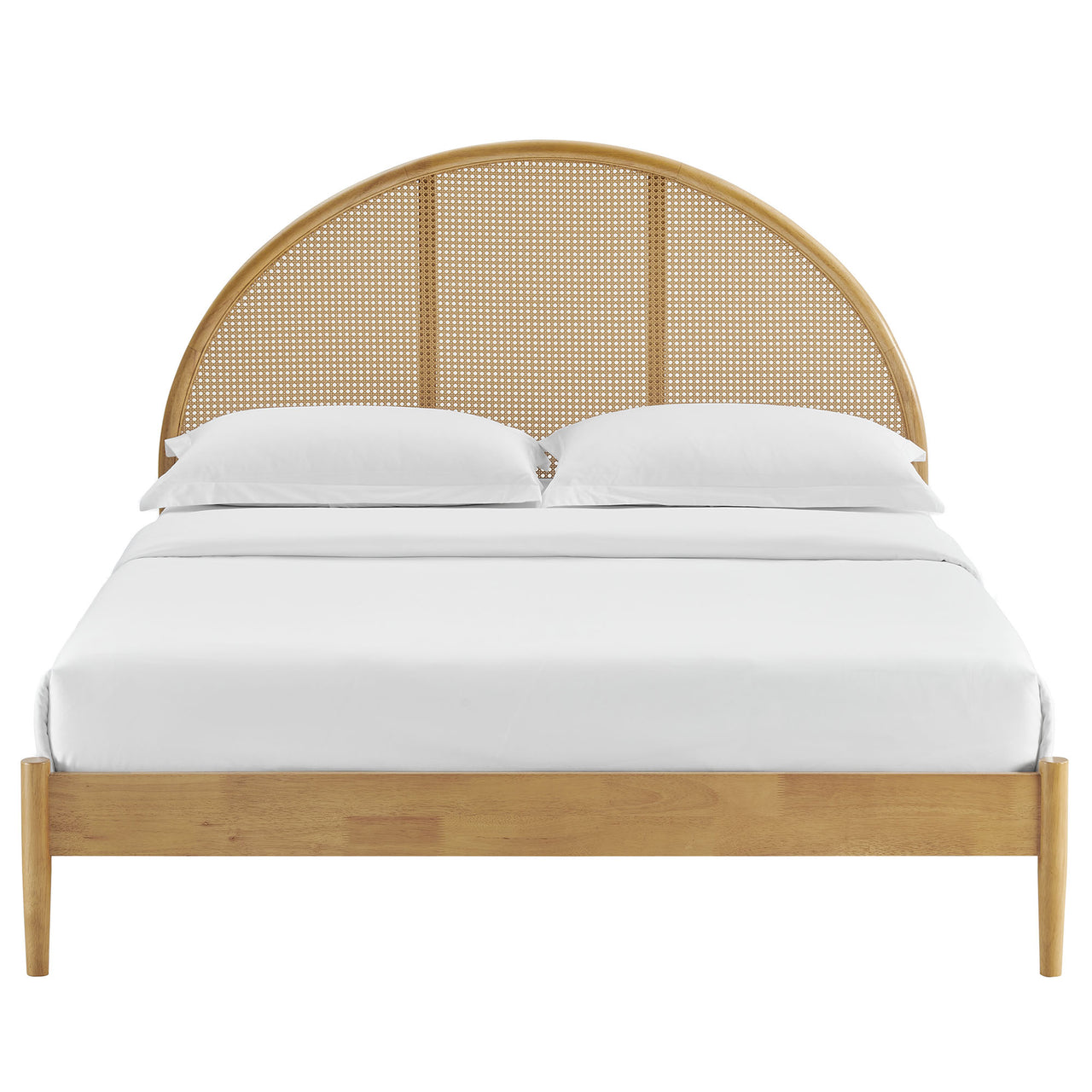 Senyra Queen Platform Bed, Oak