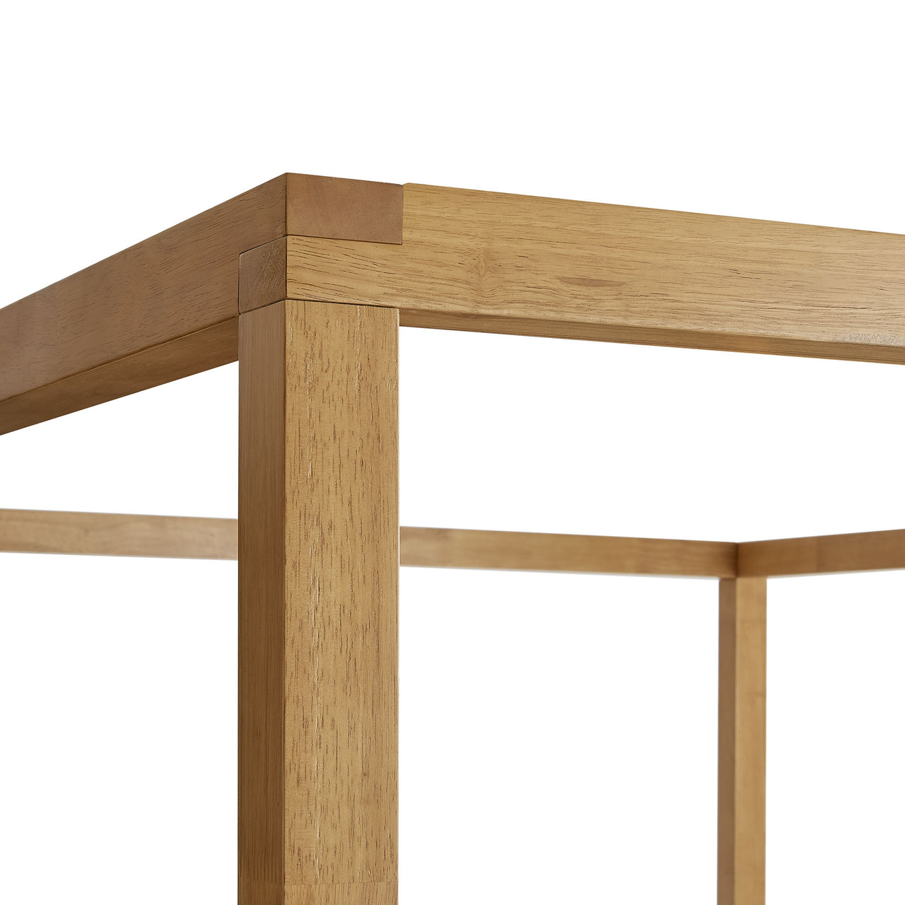 Encase King Canopy Platform Bed, Oak