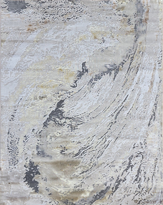 Maximus Cyclone Indoor | Outdoor Area Rug, Gray & Platinum