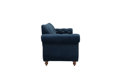 Crystal Sofa, Indigo Velvet