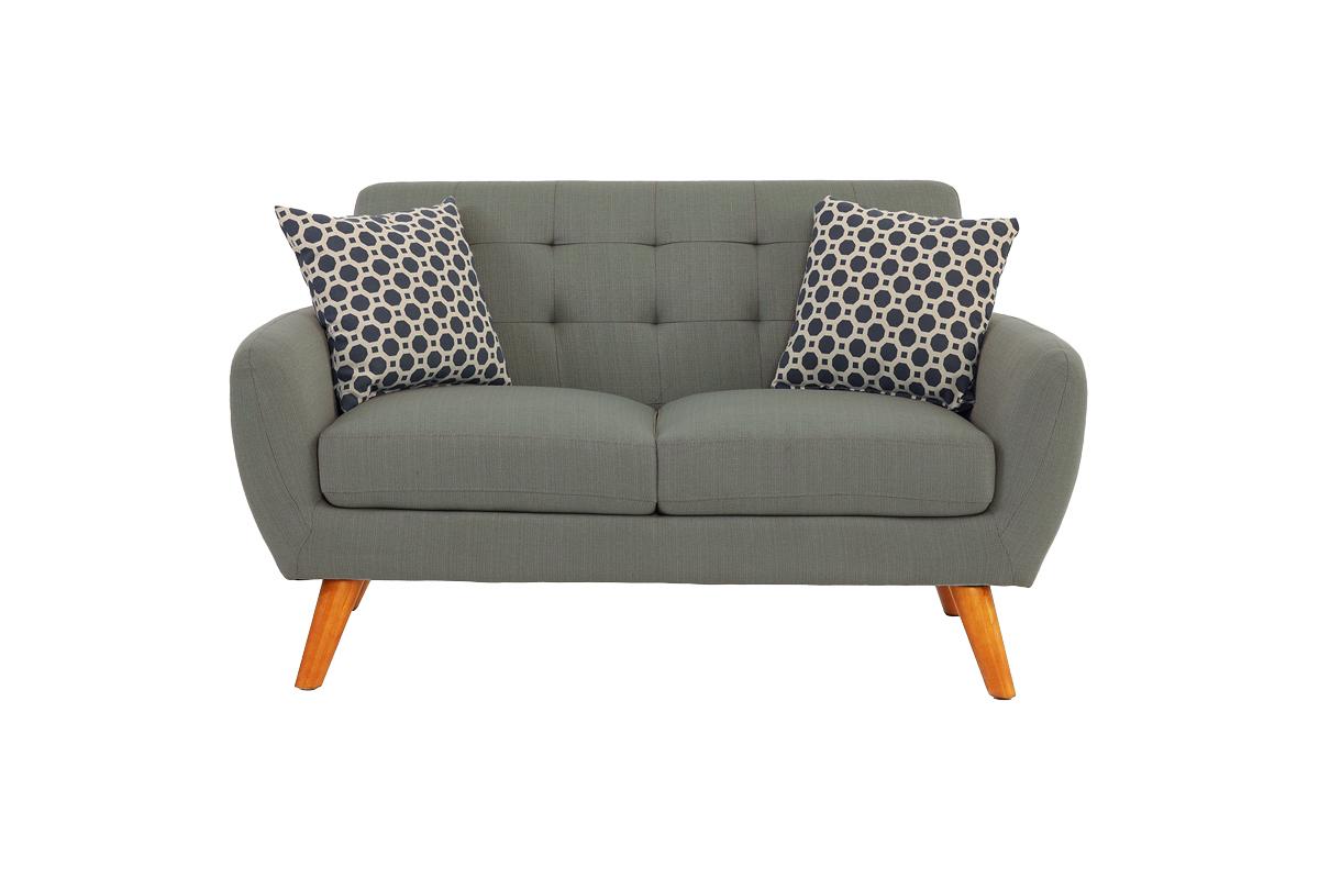 Chelsea 2-Piece Sofa and Loveseat Set, Moss Linenette