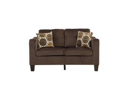 Thomas 2-Piece Sofa and Loveseat Set, Chocolate Linenette