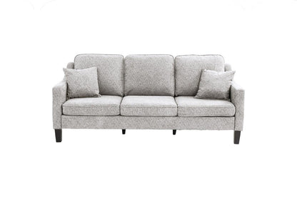 Cole 2-Piece Sofa and Loveseat Set, Ash Chenille