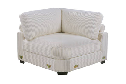 Winston Custom Modular Sectional, Ivory Corduroy