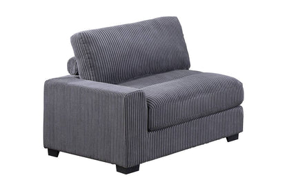 Winston Custom Modular Sectional, Dark Gray Corduroy