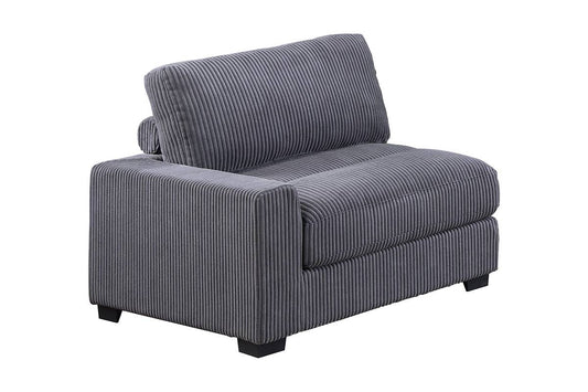 Winston Custom Modular Sectional, Dark Gray Corduroy