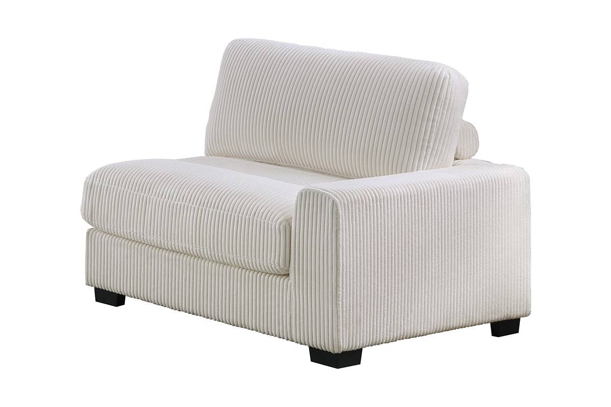 Winston Custom Modular Sectional, Ivory Corduroy
