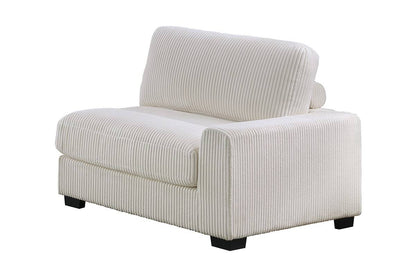 Winston Custom Modular Sectional, Ivory Corduroy