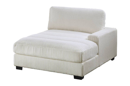 Winston Custom Modular Sectional, Ivory Corduroy
