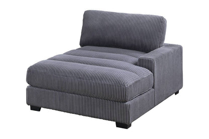 Winston Custom Modular Sectional, Dark Gray Corduroy