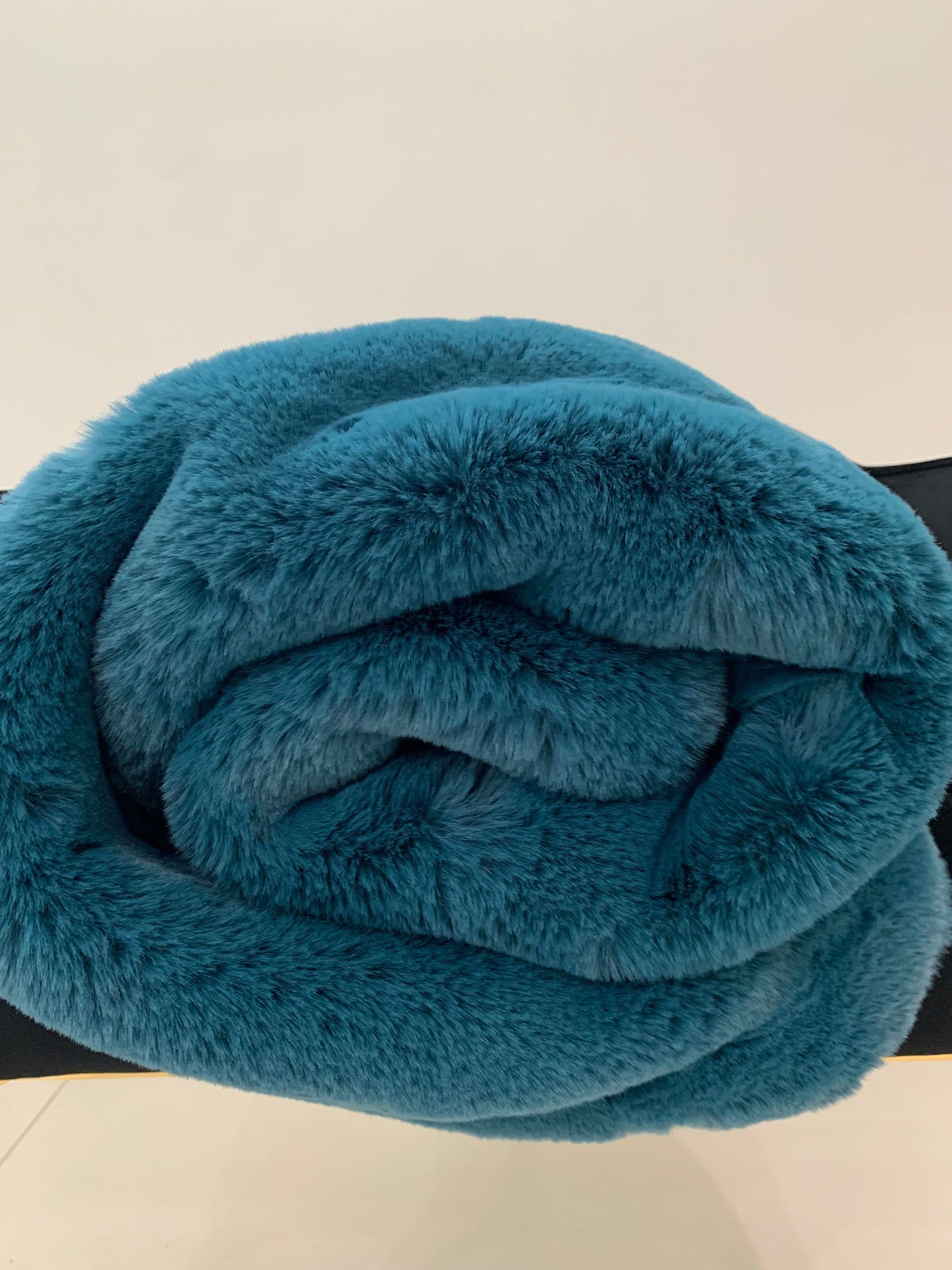 Luxury Faux Chinchilla Fur Throw Blanket, Assorted Colors