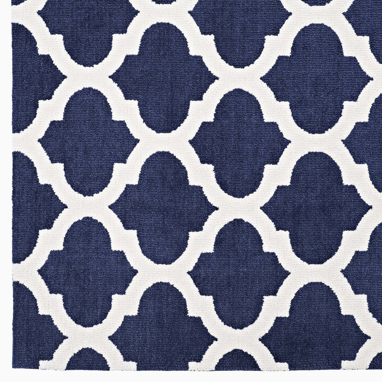 Chakra Muladhara 8x10 Area Rug, Navy & Ivory