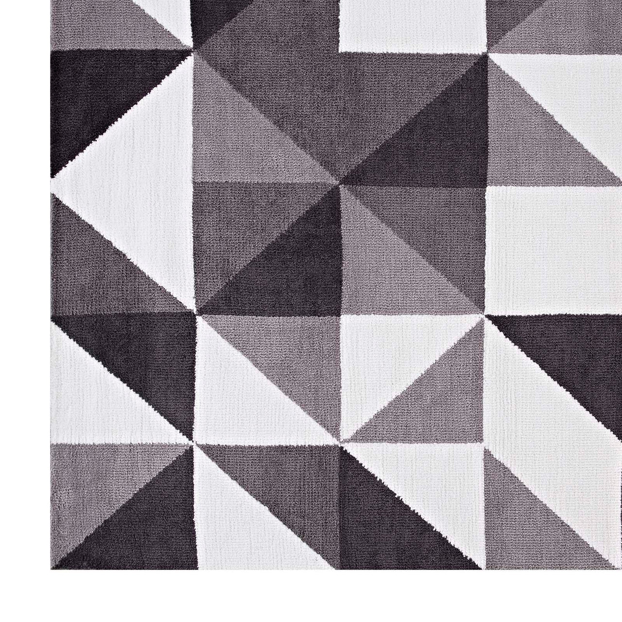 Giovanni Trinity 8x10 Area Rug, Black, Gray and White