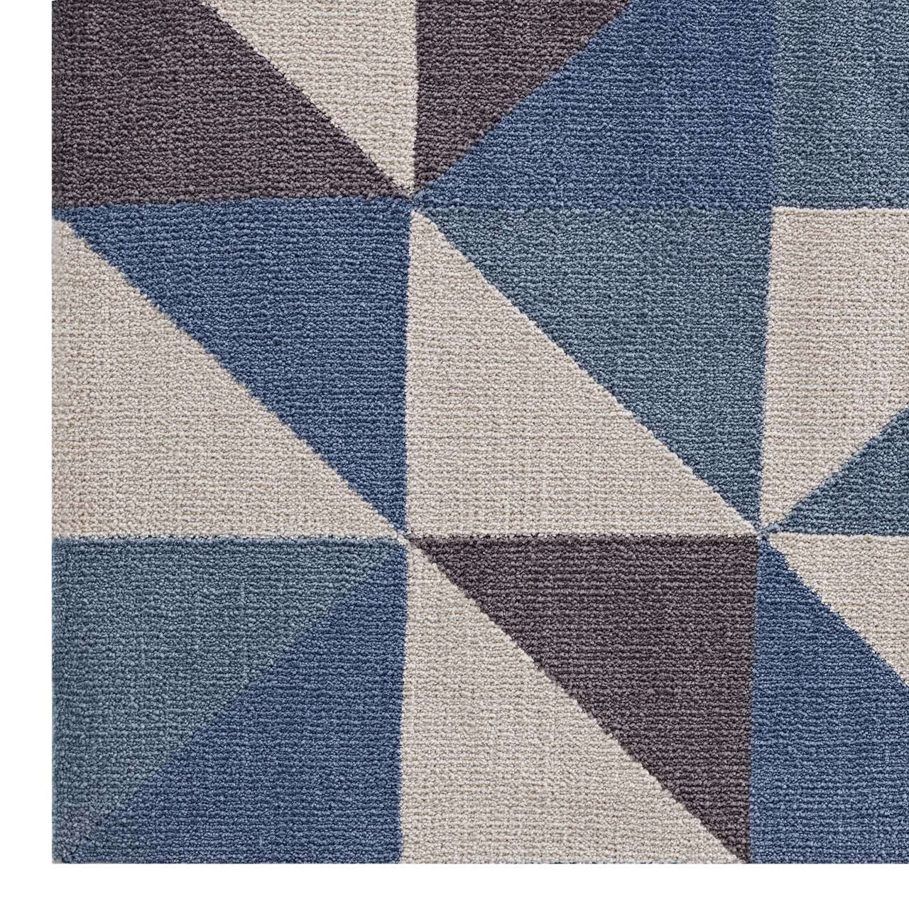 Giovanni Trinity 8x10 Area Rug, Blue, White and Gray