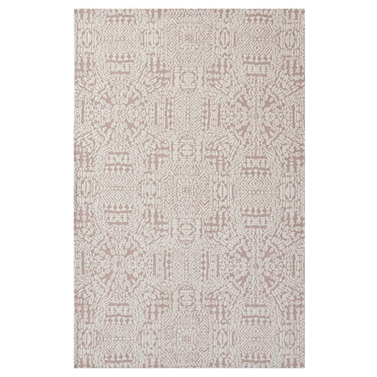 Sanctum 5x8 Area Rug, Ivory & Rose
