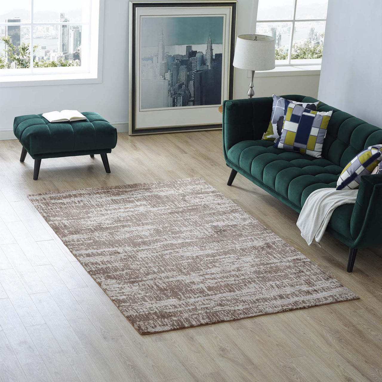 Sandstorm Visions 5x8 Area Rug, Beige & Tan