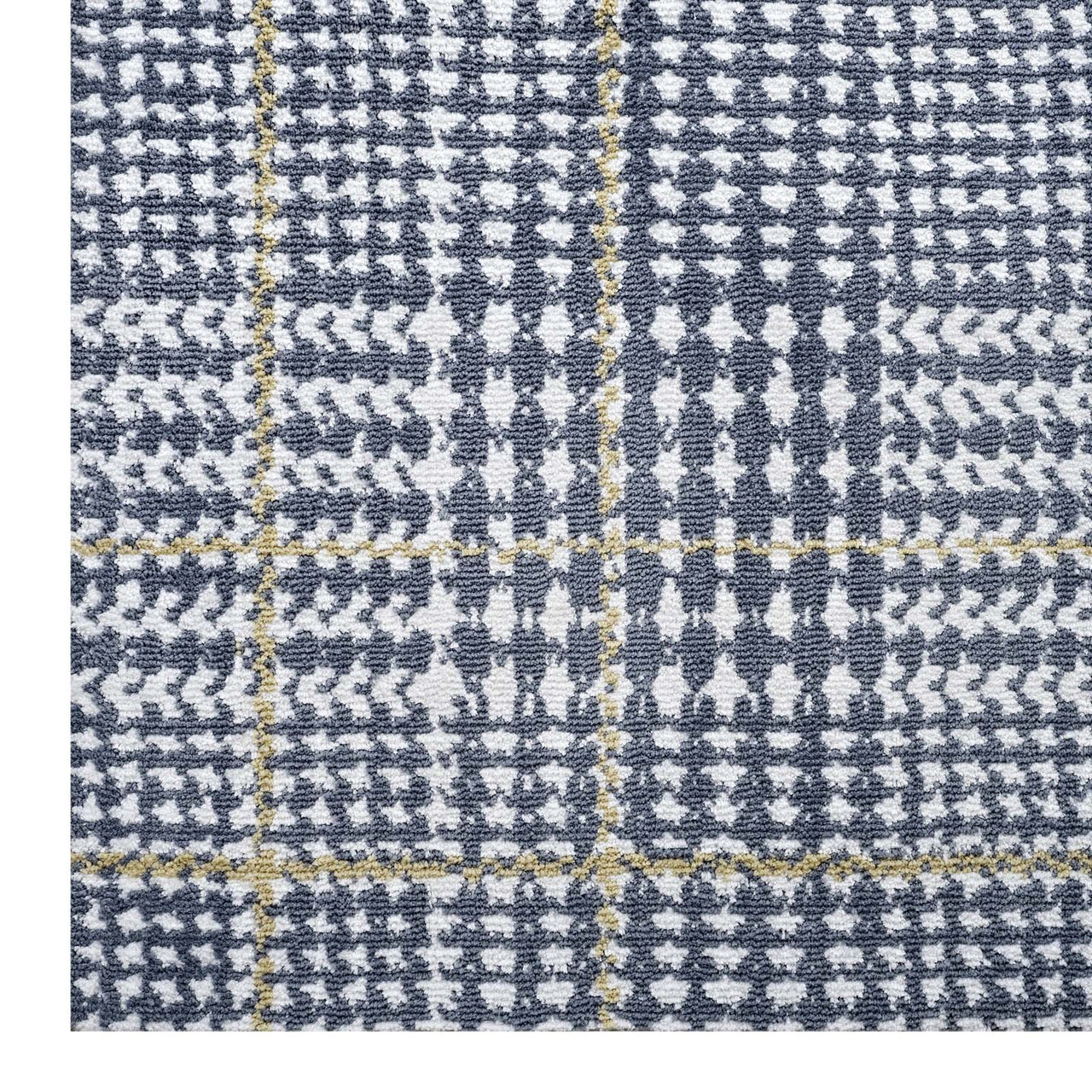 Macroverse 5x8 Area Rug, Blue & Yellow