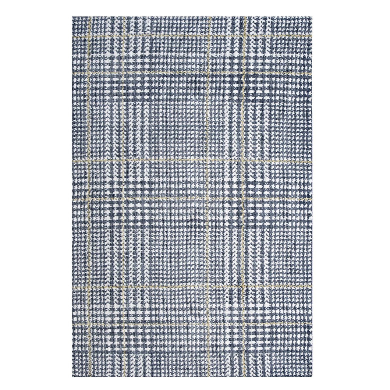 Macroverse 8x10 Area Rug, Blue & Yellow