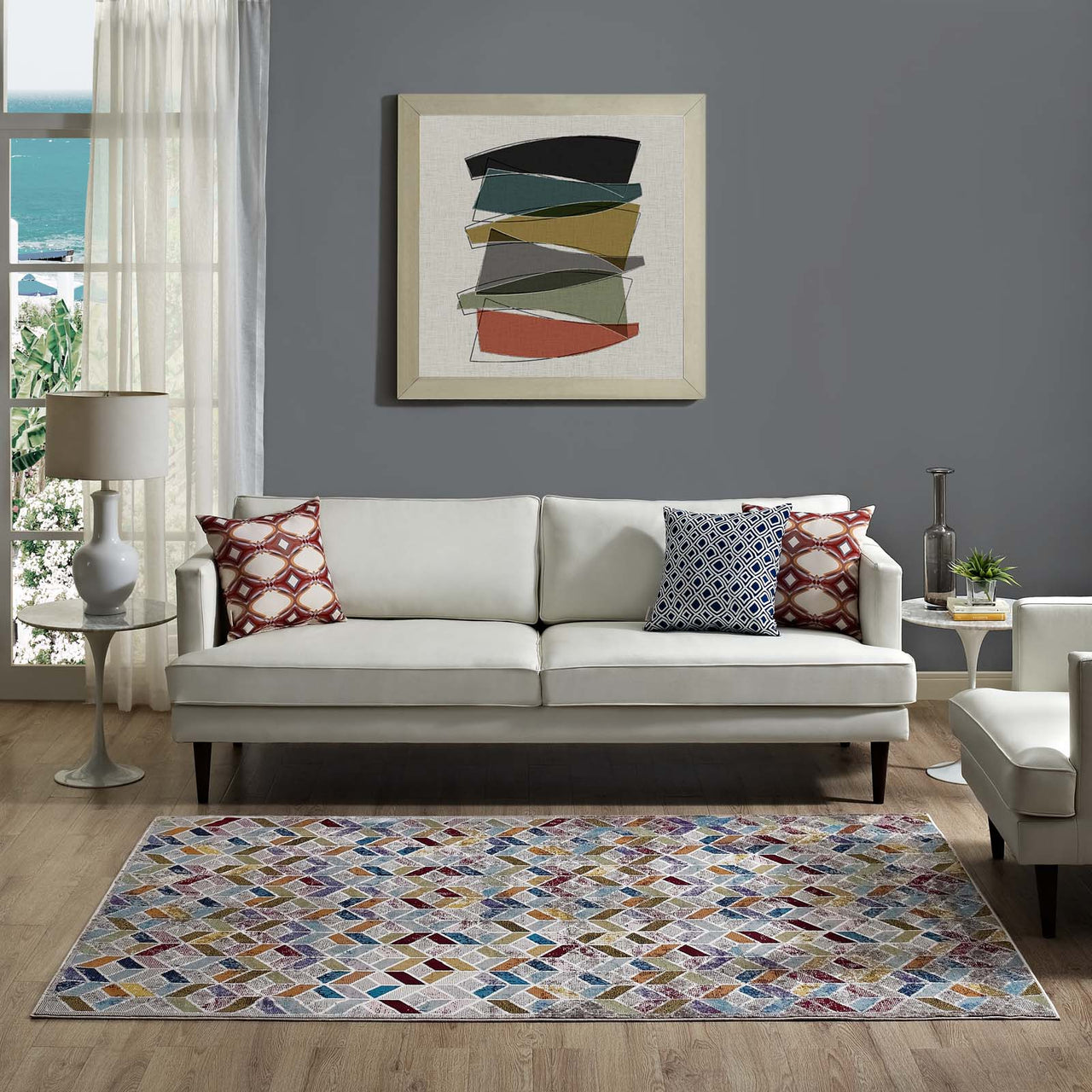 Varying Viewpoints 4x6 Area Rug, Multicolor